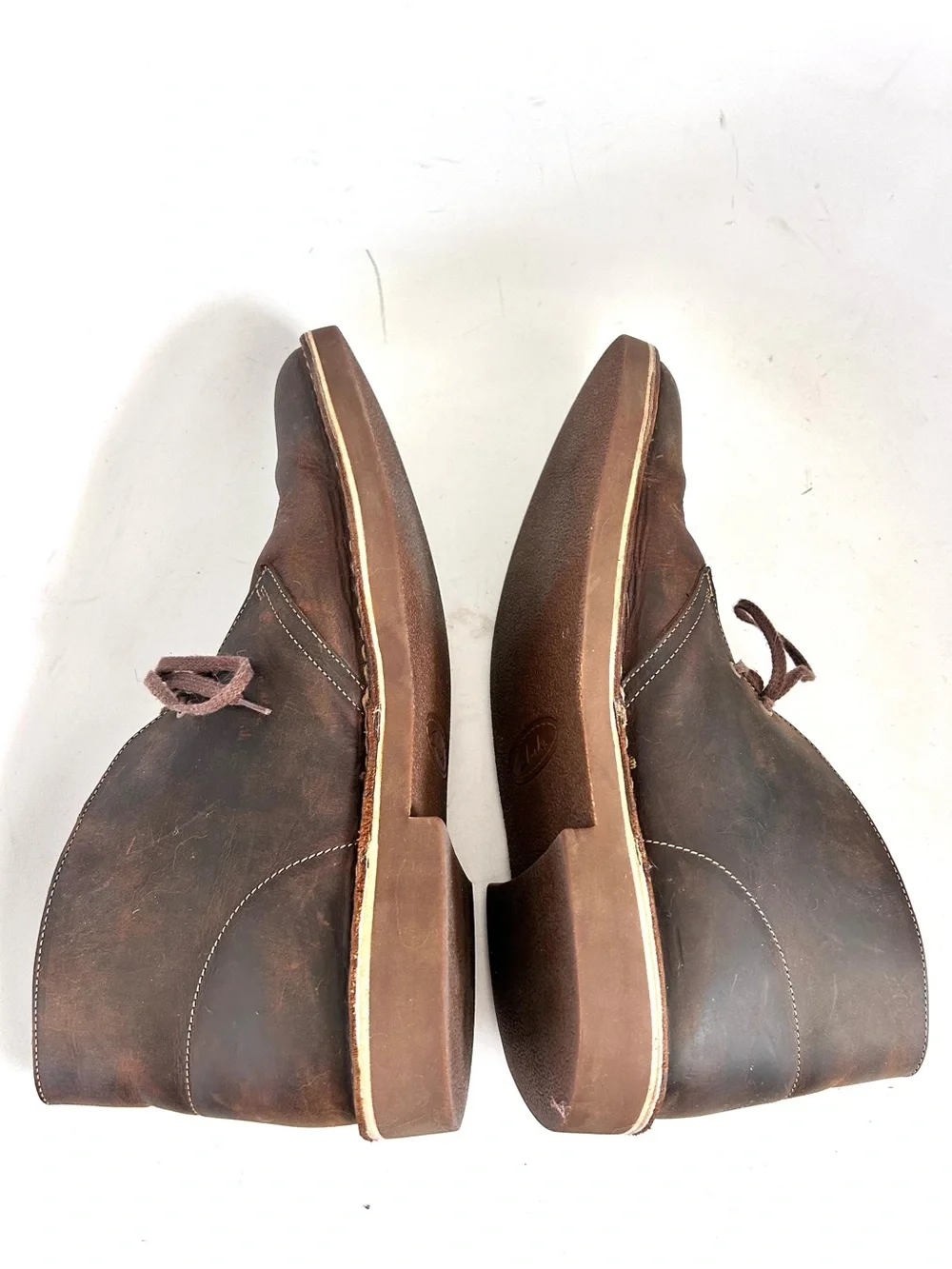 Clarks Men's Bushacre Desert Boot Size 13 Chukka Boots Brown Beeswax Leather